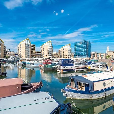 Luxurious Houseboat Near Canary Wharf In London Londres Exterior foto