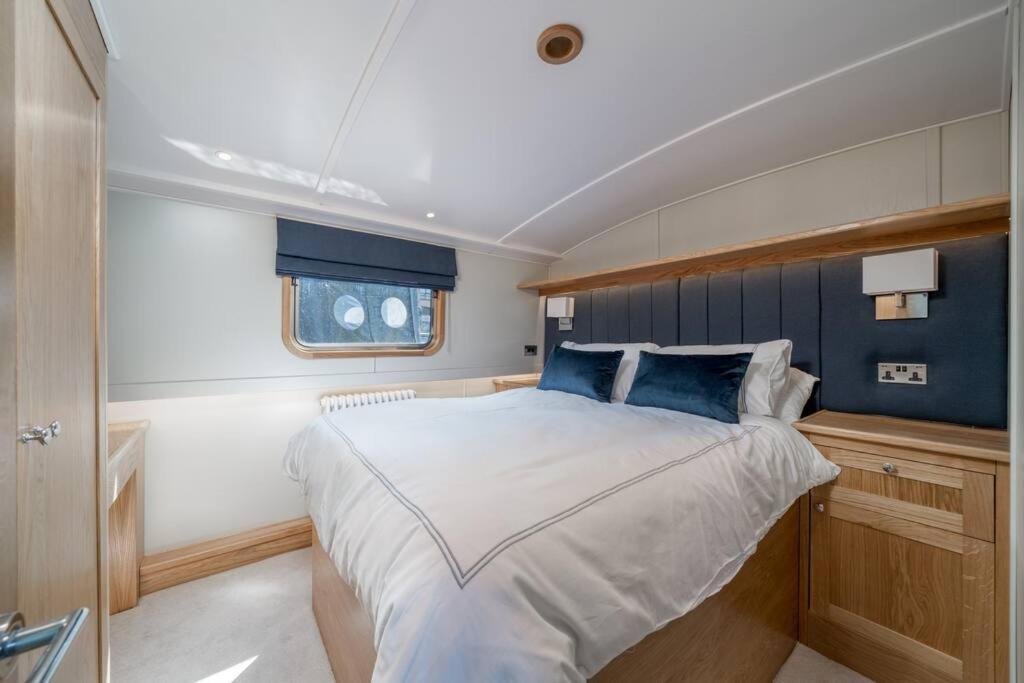 Luxurious Houseboat Near Canary Wharf In London Londres Exterior foto